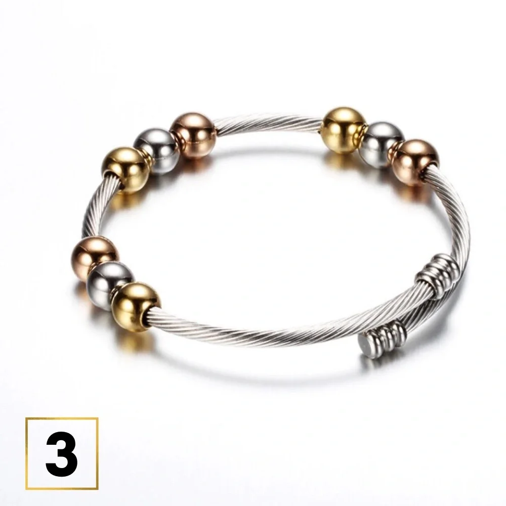 NEW Cable Bracelet Collection Silver Gold Stainless Steel